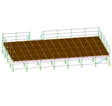 Palco modulare metri 14x8