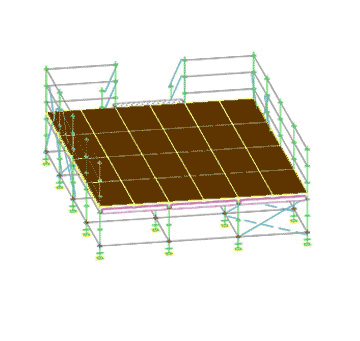 Palco modulare metri 6x8